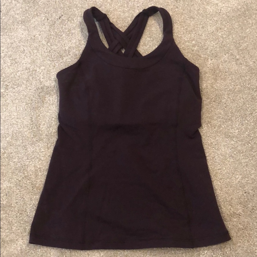 Plum lululemon tank